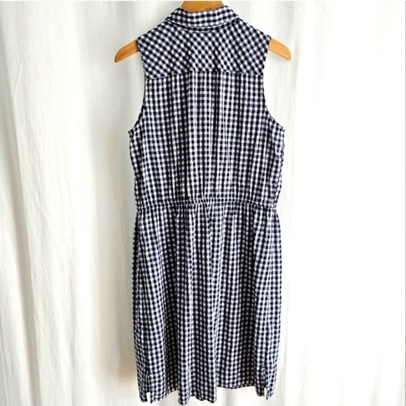 Tommy Hilfiger Gingham Sleeveless Shirt Dress - Picture 10 of 16